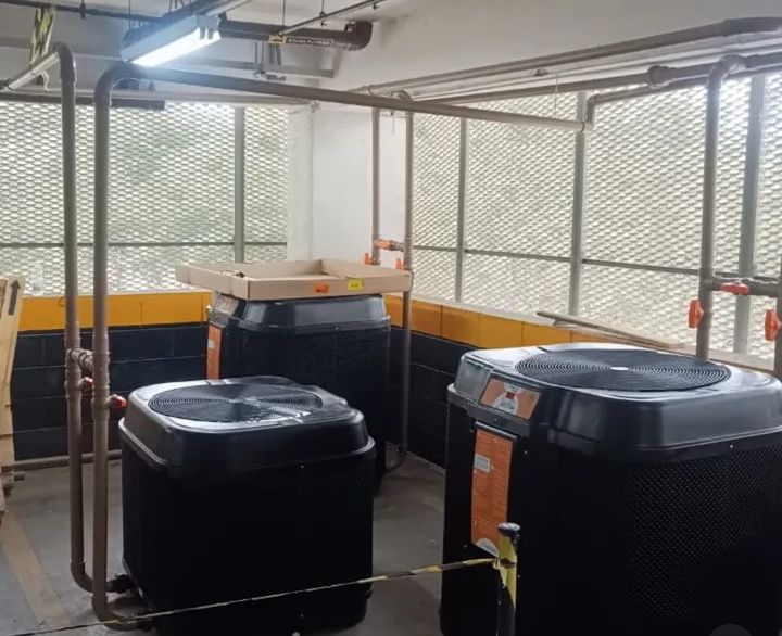 Equipamento de climatização em atendimento